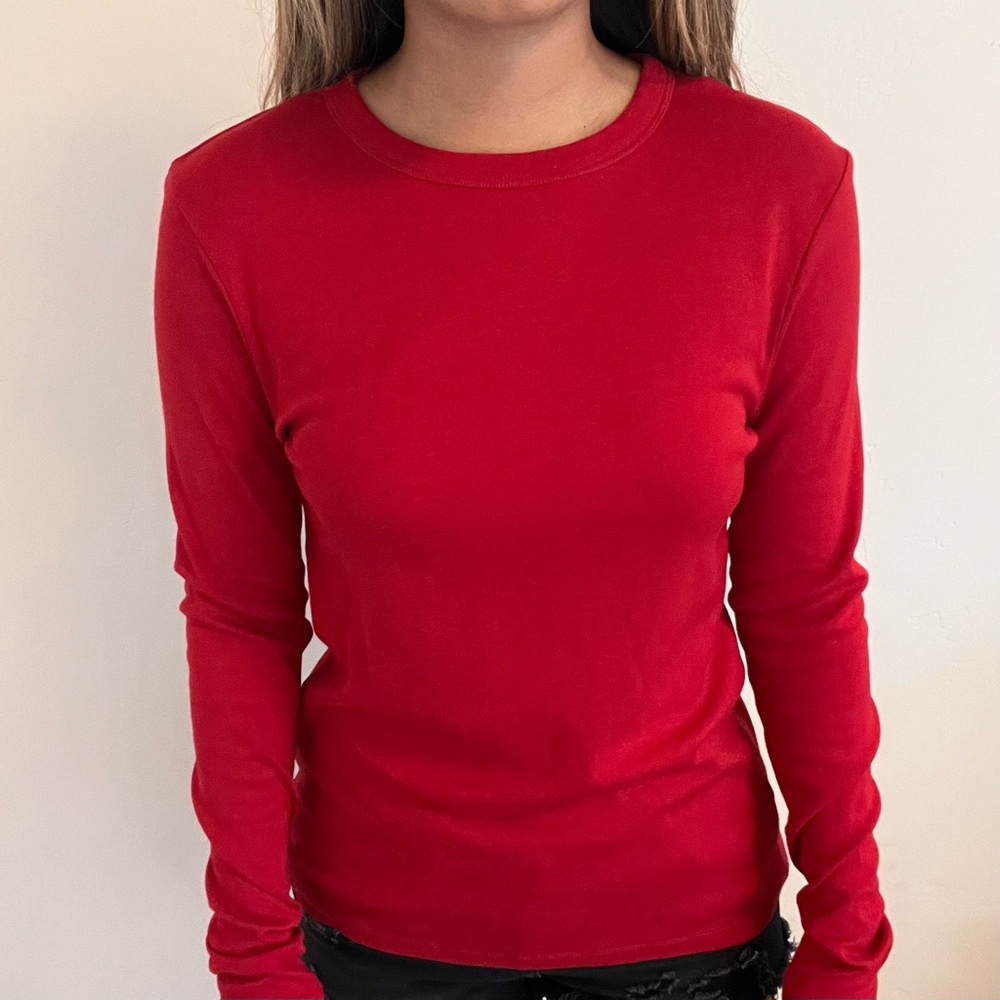 Long sleeve red shirt. Size XS
